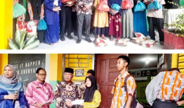 Dana Terkumpul Rp 31 Juta, SMAN 7 Pekanbaru Serahkan Bansos Ramadhan ke Siswa dan Warga